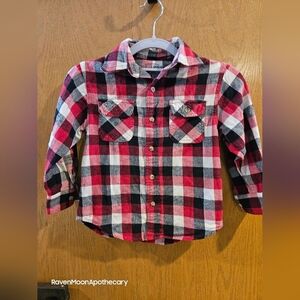 Kids Arizona Red n Black Flannel Medium